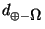 $d_{\oplus -\raise -1pt\hbox{\astro\char 10}}$