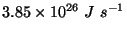 $ 3.85\times 10^{26}\ J\ s^{-1}$
