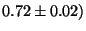 $0.72 \pm 0.02)$
