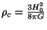 $\rho_c={3H_0^2\over 8\pi G}$